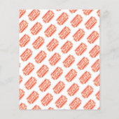 Carnival Circus Show Birthday Party Menu (Achterkant)