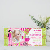 Carnival Circus Stilt Walker Birthday Kaart (Staand voorkant)