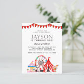 Carnival Circus Tent Ferris Wheel Party Birthday I (Staand voorkant)