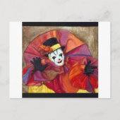 Carnival Clown Briefkaart (Voorkant)