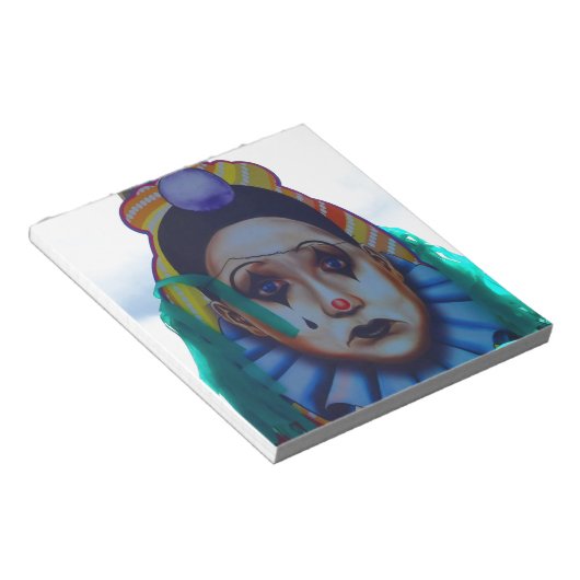 Carnival Clown Design Notitieblok (Schuin)