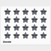 Carnival Clown Design Ster Sticker (Vel)