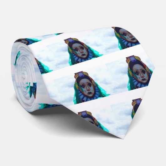 Carnival Clown Design Stropdas (Opgerold)