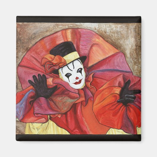 Carnival Clown Magneet (Voorkant)