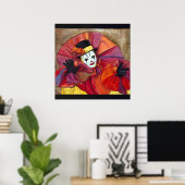 Carnival Clown Poster (Thuiskantoor)