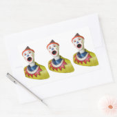 Carnival Clown Rechthoekige Sticker (Envelop)