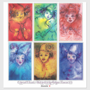 CARNIVAL CLOWNS COLLECTIE Venetian Masquerade Sticker