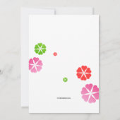 Carnival Colors Invitation Kaart (Achterkant)