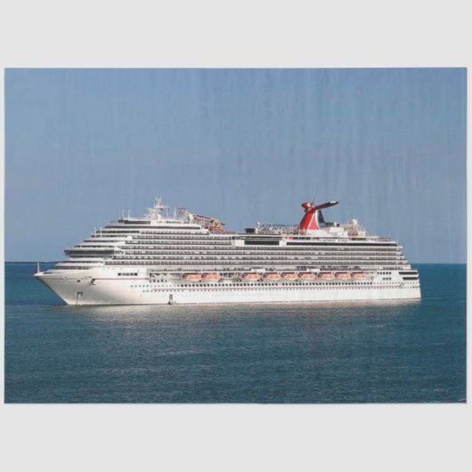 Carnival Cruise Line Decoupage Tissue Paper Tissuepapier (Voorkant)