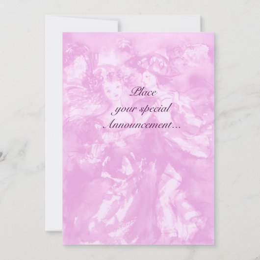 CARNIVAL DANCE 2, levendig roze blauw Aankondiging (Achterkant)