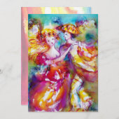 CARNIVAL DANCE 2, levendig roze blauw Aankondiging (Voorkant / Achterkant)