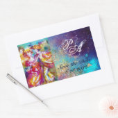 CARNIVAL DANCE 2 Monogram Rechthoekige Sticker (Envelop)