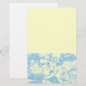 CARNIVAL DANCE, blauwe crème Briefpapier (Voorkant / Achterkant)