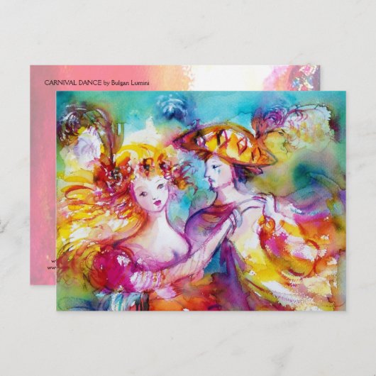 CARNIVAL DANCE BRIEFKAART (Voorkant / Achterkant)