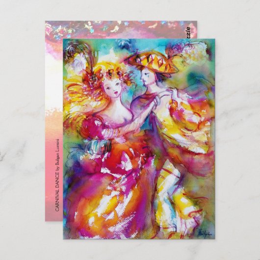 CARNIVAL DANCE BRIEFKAART (Voorkant / Achterkant)