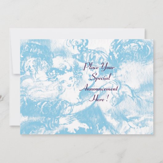 CARNIVAL DANCE, levendig roze blauw Aankondiging (Achterkant)