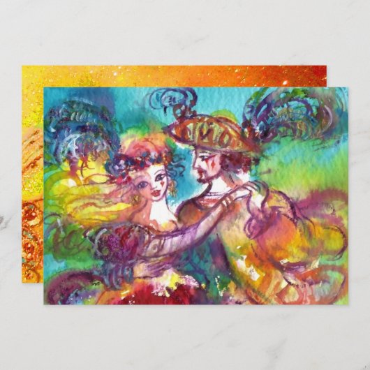 CARNIVAL DANCE, levendige, roze, gele enkels (Voorkant / Achterkant)