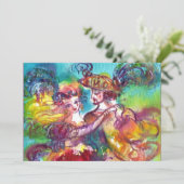 CARNIVAL DANCE, levendige roze roze roze blauw gee Aankondiging (Staand voorkant)