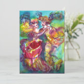 CARNIVAL DANCE Venetian Masquerade Ball Aankondiging (Staand voorkant)