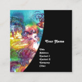 CARNIVAL DANCE / Venetian Masquerade Ball, Black Vierkante Visitekaartje (Voorkant)