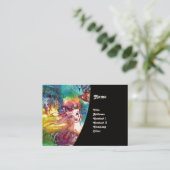 CARNIVAL DANCE / Venetian Masquerade Ball, Black Visitekaartje (Staand voorkant)