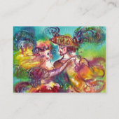 CARNIVAL DANCE / Venetian Masquerade Ball, Black Visitekaartje (Achterkant)