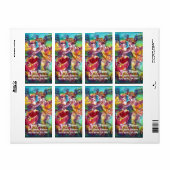 CARNIVAL DANCE Venetian Masquerade Ball Etiket (Full Sheet)