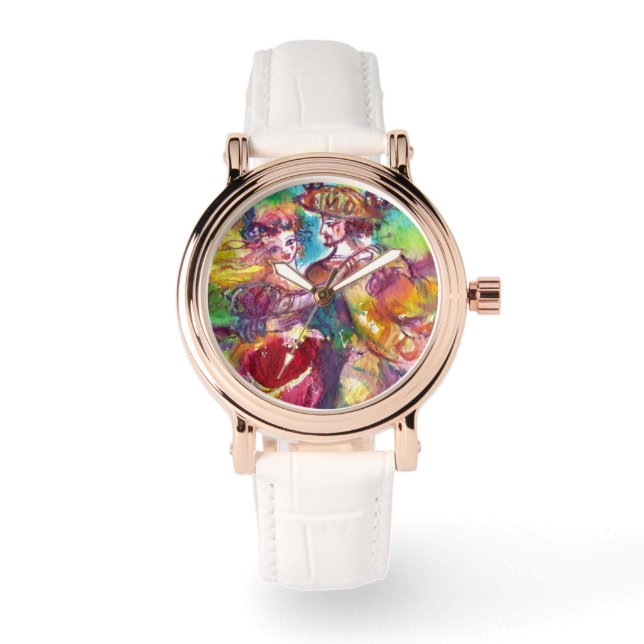 CARNIVAL DANCE / Venetian Masquerade Ball Horloge (Voorkant)