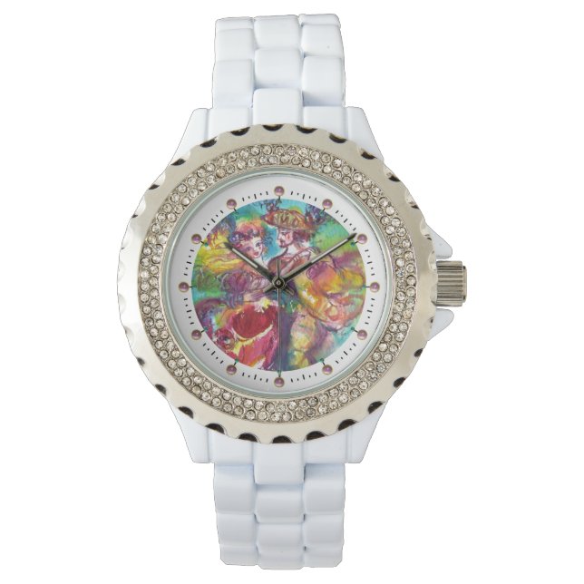 CARNIVAL DANCE / Venetian Masquerade Ball Horloge (Voorkant)