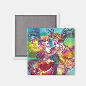 CARNIVAL DANCE Venetian Masquerade Ball Magneet (Voorkant / Achterkant)