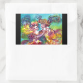 CARNIVAL DANCE Venetian Masquerade Ball Rechthoekige Sticker (Tas)