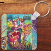 CARNIVAL DANCE Venetian Masquerade Ball Sleutelhanger (Achterkant)