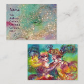 CARNIVAL DANCE / Venetian Masquerade Ball Visitekaartje (Voorkant / Achterkant)