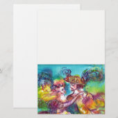 CARNIVAL DANCE, Venetian Masquerade White Briefpapier (Voorkant / Achterkant)