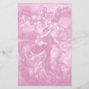 CARNIVAL DANCE, zacht antiek roze Briefpapier