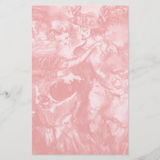 CARNIVAL DANCE, zacht antiek roze Briefpapier (Voorkant)