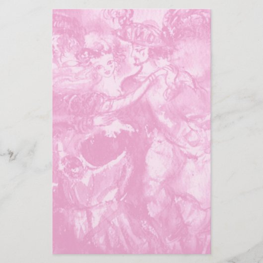 CARNIVAL DANCE, zacht roze Briefpapier (Voorkant)
