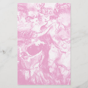 CARNIVAL DANCE, zacht roze wit Briefpapier
