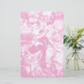 CARNIVAL DANCE, zacht roze wit Briefpapier (Staand voorkant)