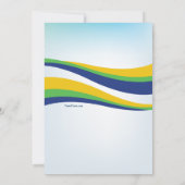 Carnival Dancer Mardi Gras Uitnodiging (Achterkant)