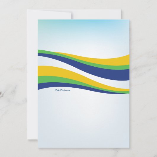 Carnival Dancer Mardi Gras Uitnodiging (Achterkant)