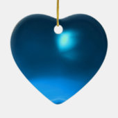 CARNIVAL DANS BLAUWE SAPPHIER HART KERAMISCH ORNAMENT (Achterkant)