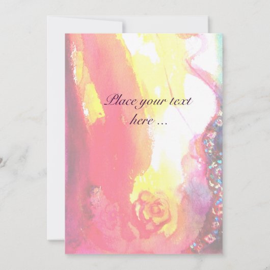 CARNIVAL DANS, Mardi Gras Feest, levendig roze bla Kaart (Achterkant)