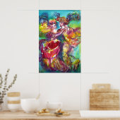 CARNIVAL DANS Venetiaans Maskerade Bal Poster (Keuken)