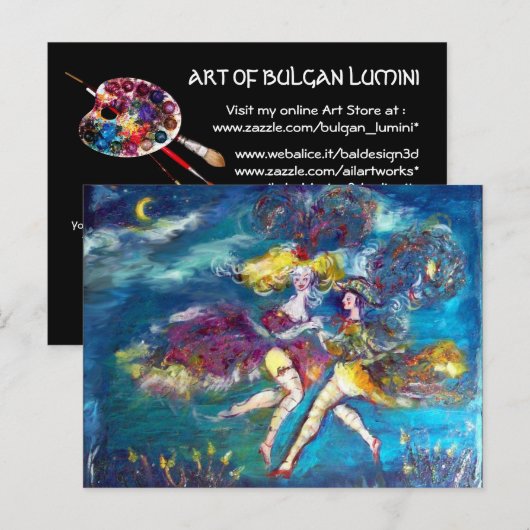 CARNIVAL DANSEN IN DE NACHT UITNODIGING BRIEFKAART (Voorkant / Achterkant)