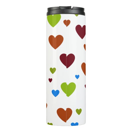 Carnival dansende harten verspreid thermosbeker (Achterkant)