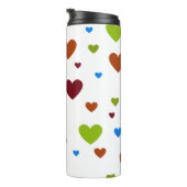 Carnival dansende harten verspreid thermosbeker (Geroteerd rechts)