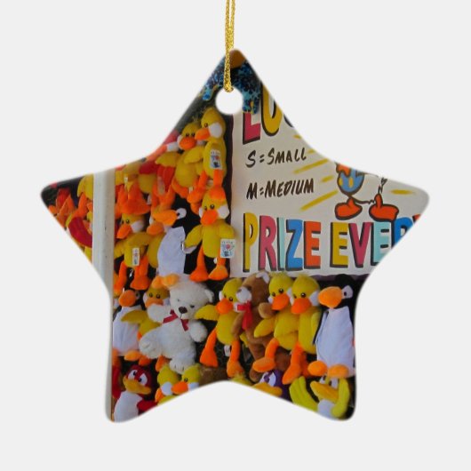 Carnival Days Lucky Ducky Keramisch Ornament (Voorkant)