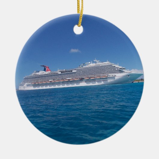 Carnival Dream Cruise Ship Ceramic Ornament (Voorkant)