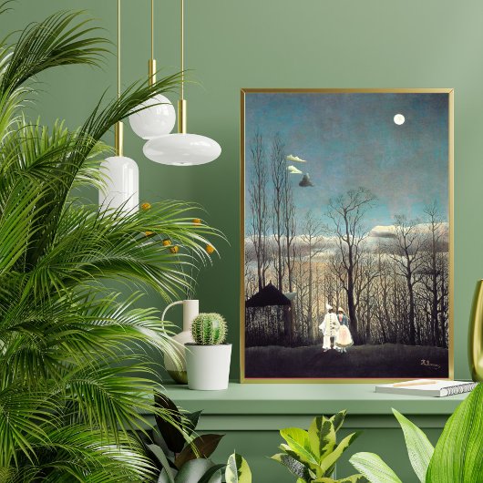 Carnival Evening door Henri Rousseau Poster